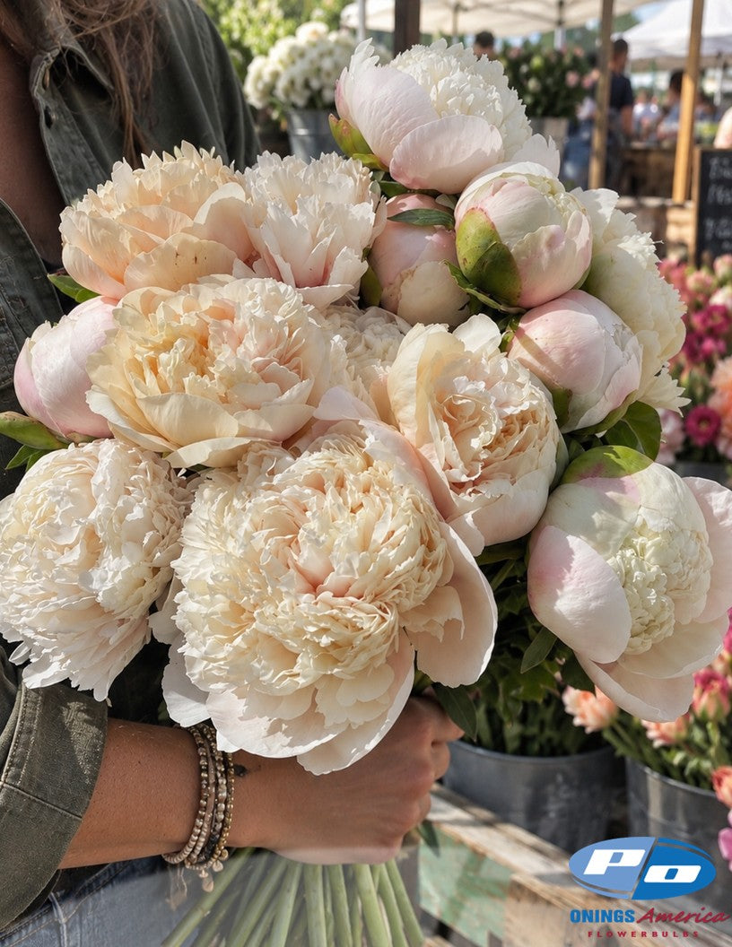 Peony: 3 Pastel Elegance Peonies